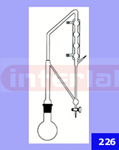 ESSENTIAL OIL DETERMINATION APPARATUS Essential Oil determination (clevenger type) vertical tube combined with condenser and measuring tube with stopcock A return tube for the aqeous part of the disti